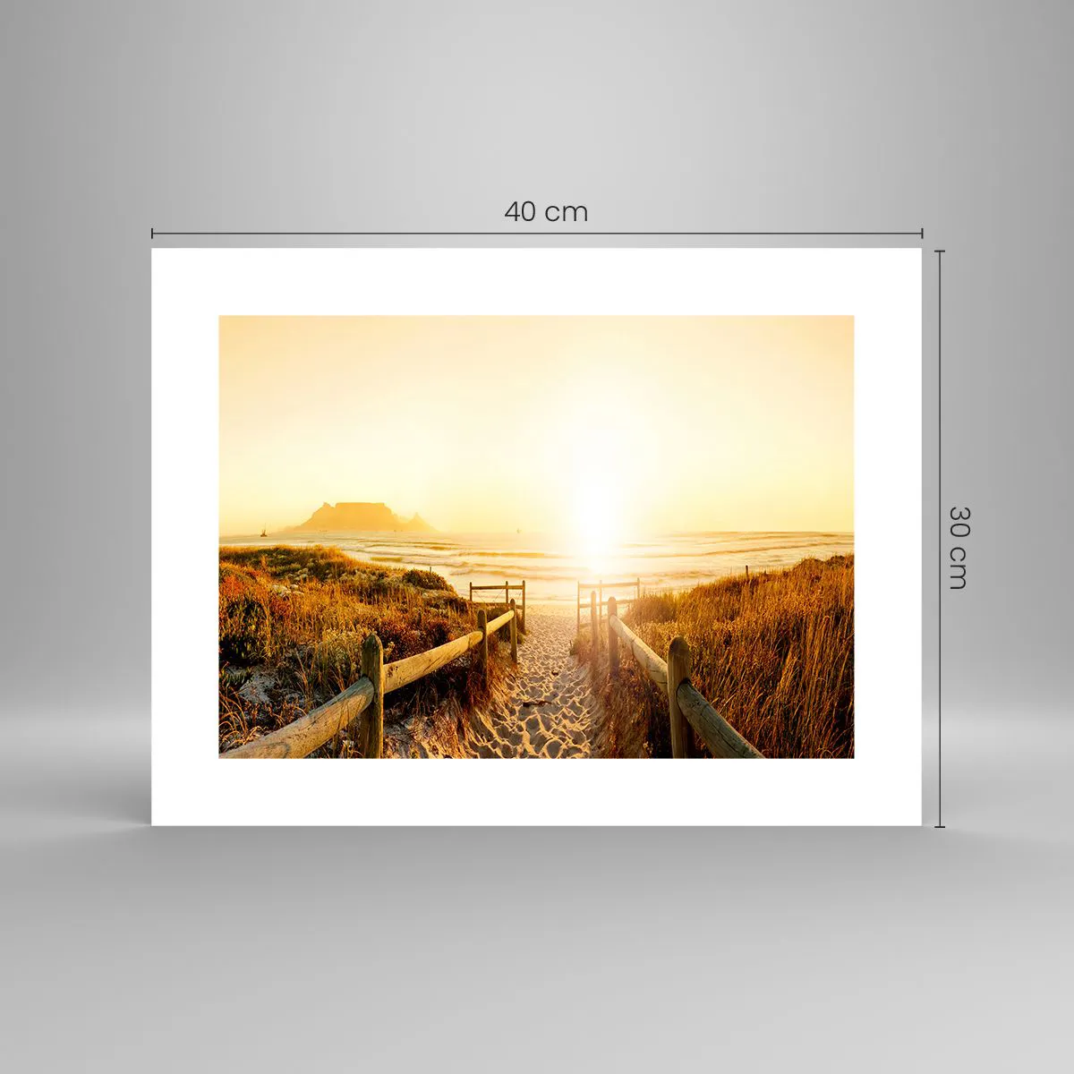Plakat - Over klitten, mod solen - 40x30 cm