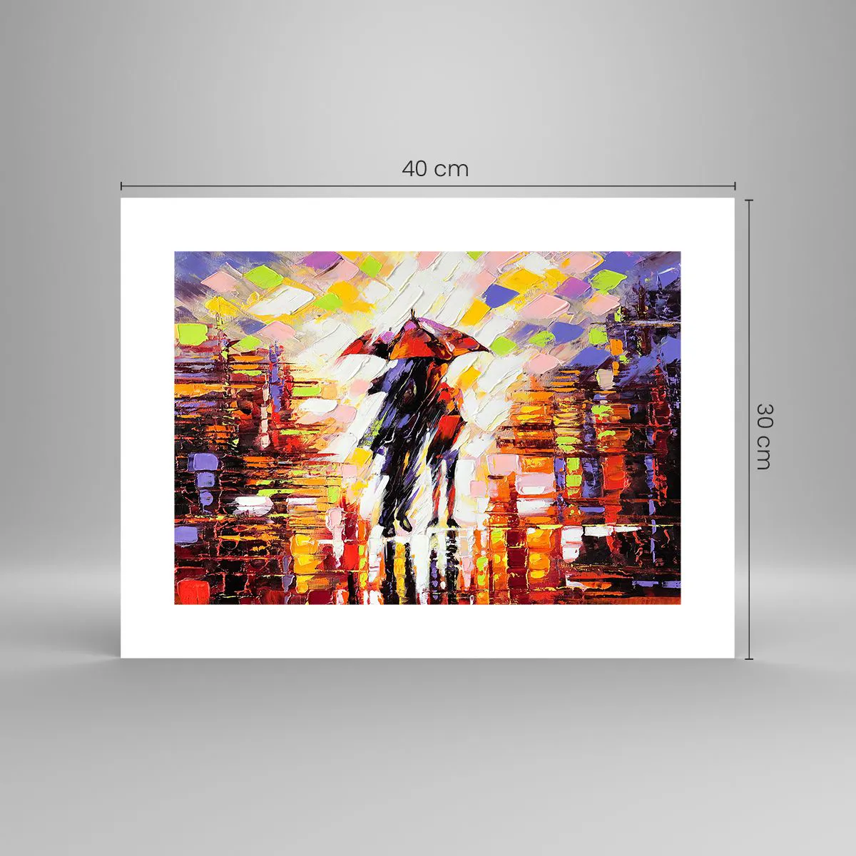 Poszter - Együtt az éjszakában és az esőben - 40x30 cm