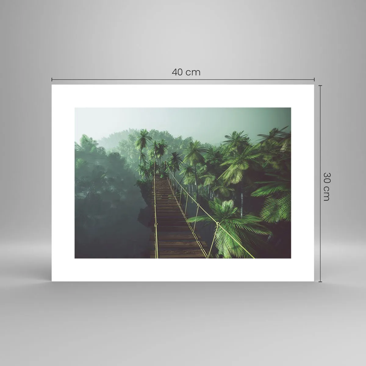 Affisch - Över grönskans kaos - 40x30 cm