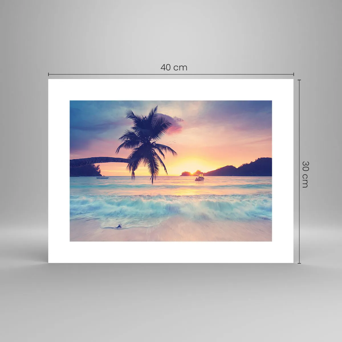 Affiche - Poster - Une soirée à la baie - 40x30 cm