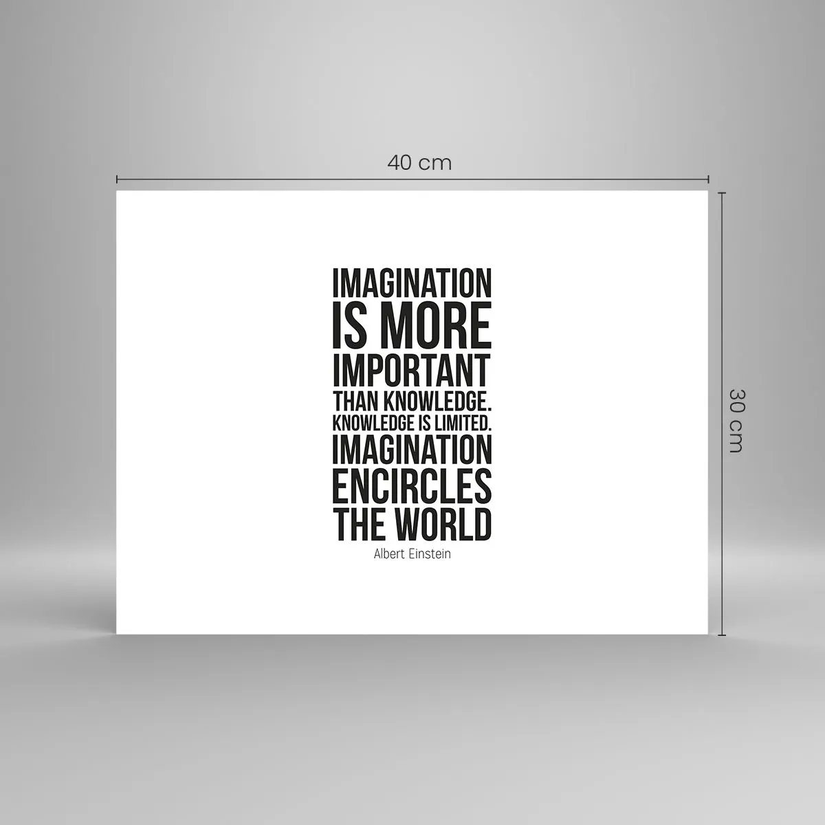 Poszter - Einstein a képzelet erejéről - 40x30 cm