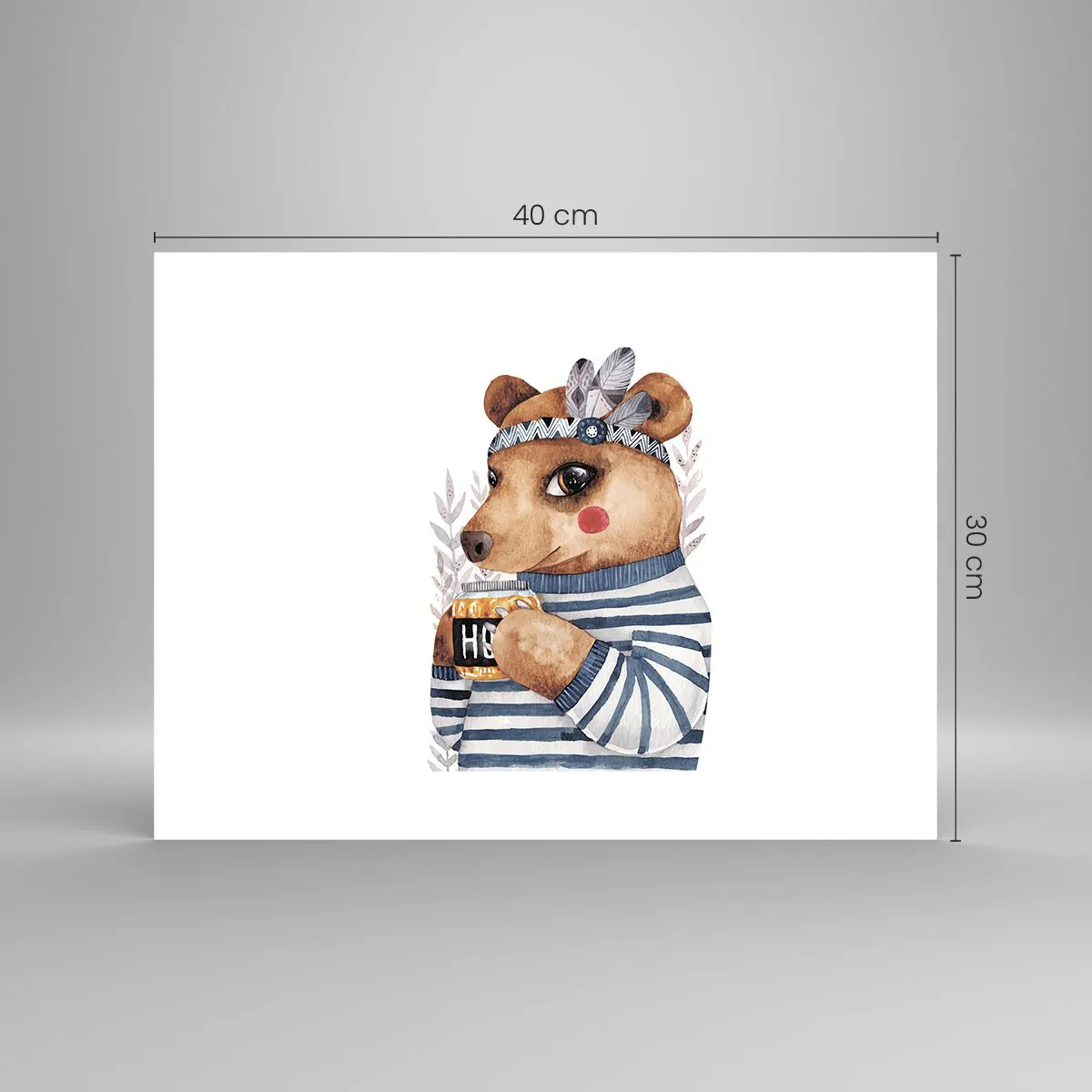Poster - Sweet Lady Bear - 40x30 cm