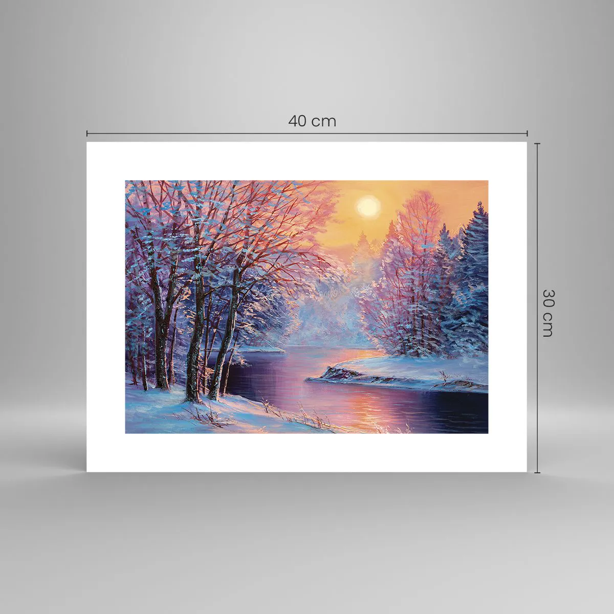Poster - Die Farben des Winters - 40x30 cm