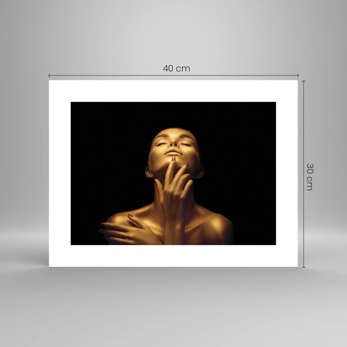 Pôster - Como seda dourada - 40x30 cm