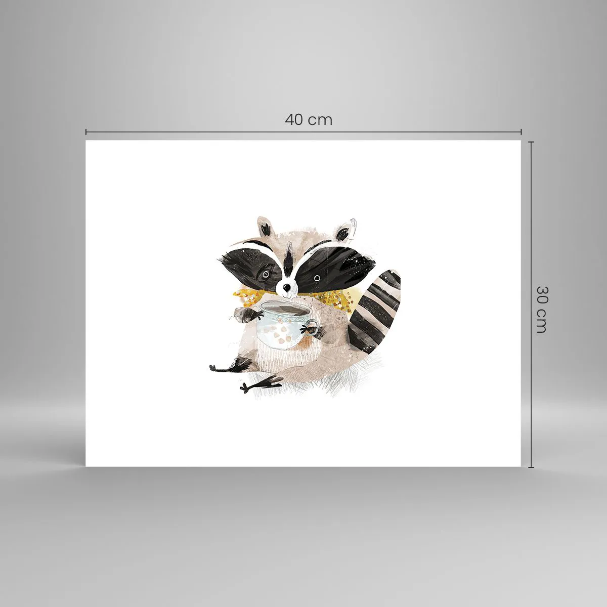 Poster - Mein Freund der Waschbär - 40x30 cm