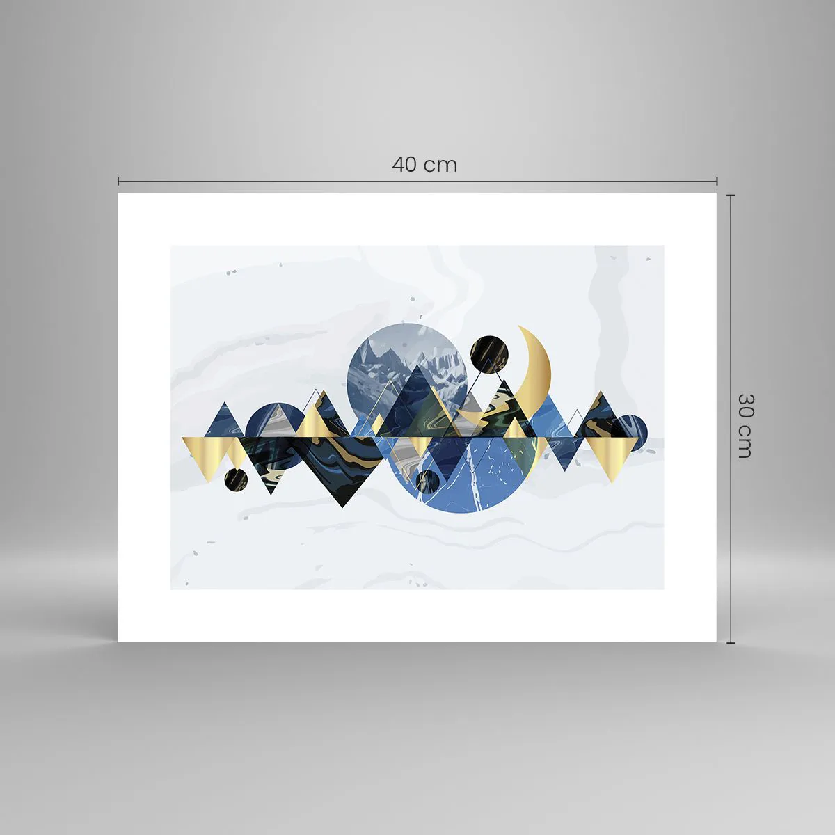 Poster - Geometrisch landschap - 40x30 cm