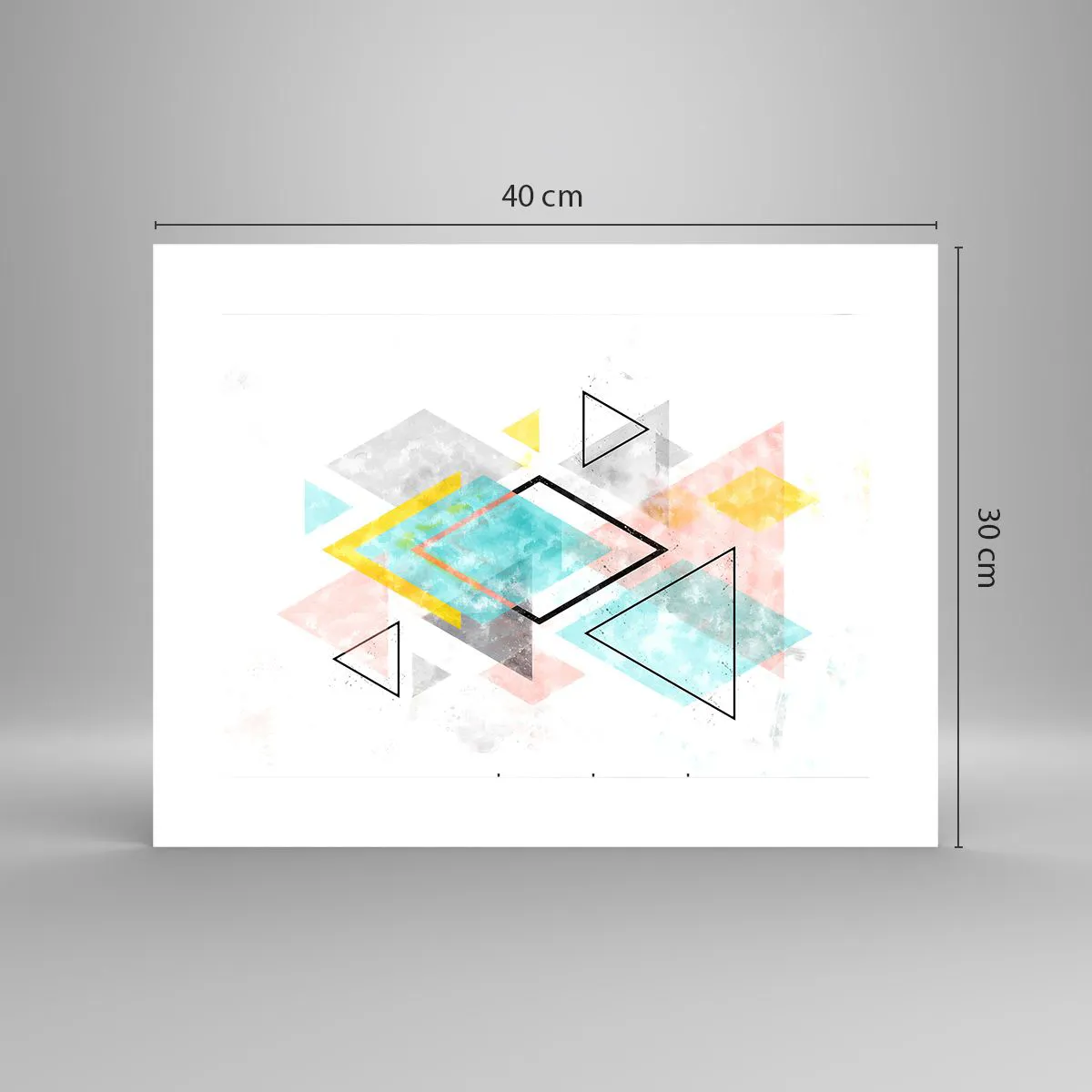 Pôster - Jogo geométrico - 40x30 cm