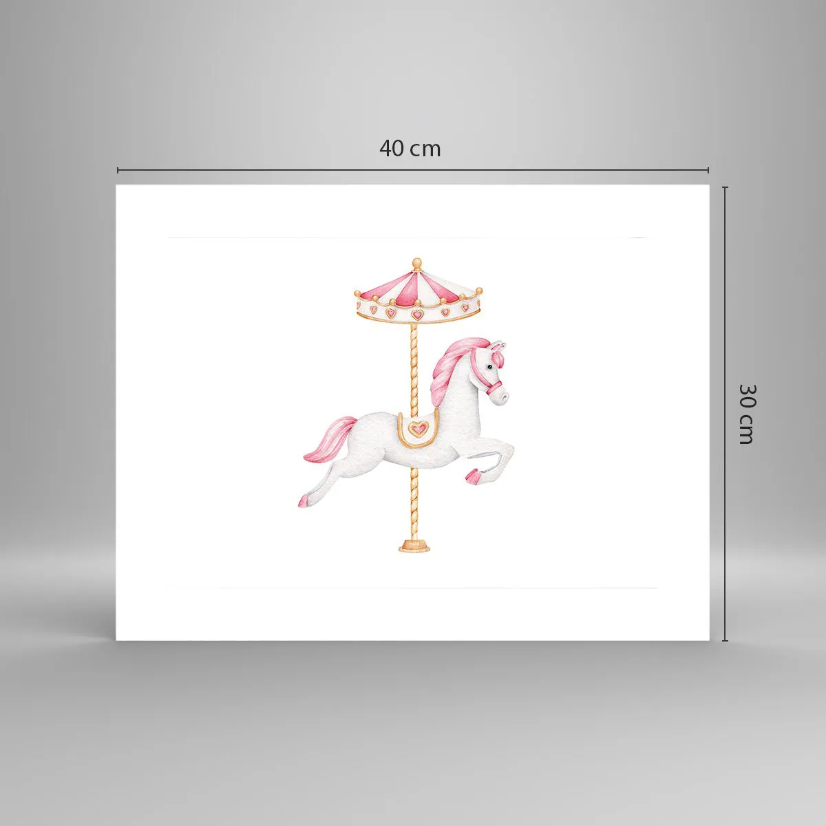 Plagát - Vyrazil z kopýtka - 40x30 cm