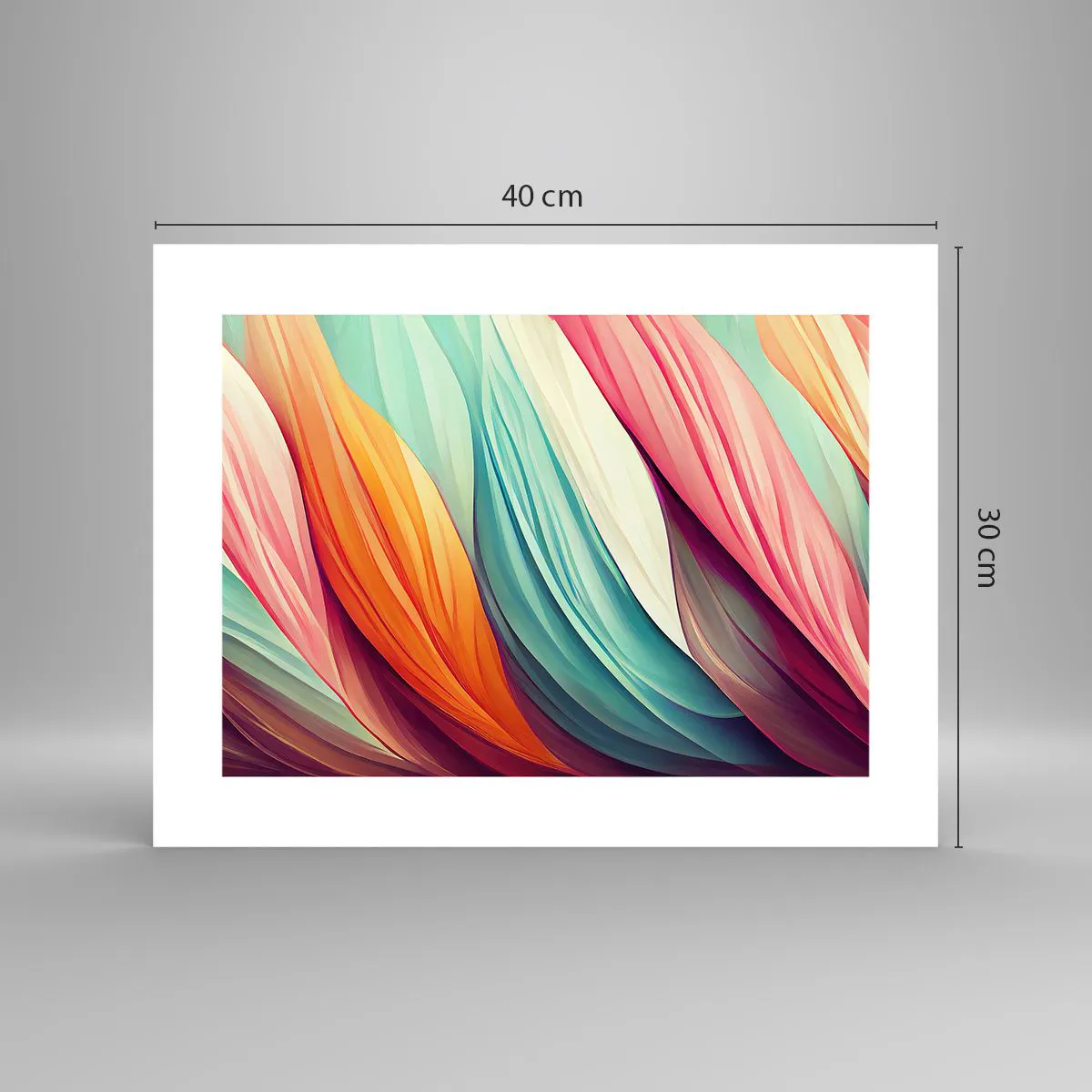 Poster - Regenbogengewebe - 40x30 cm