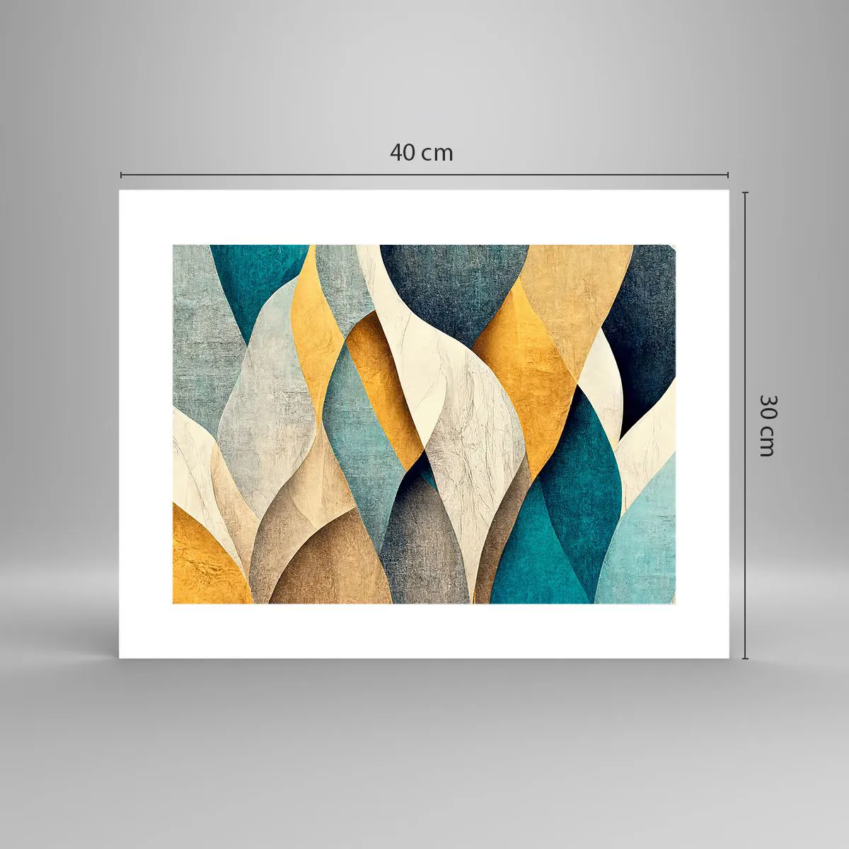 Affiche - Poster - Rythme et vague - 40x30 cm