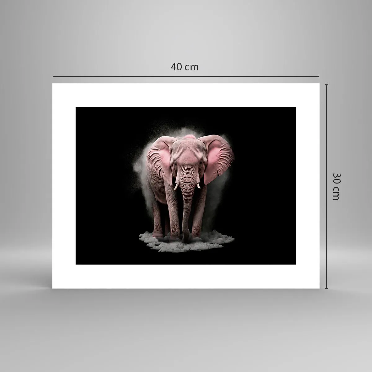 Poster - Non pensare all'elefante rosa! - 40x30 cm