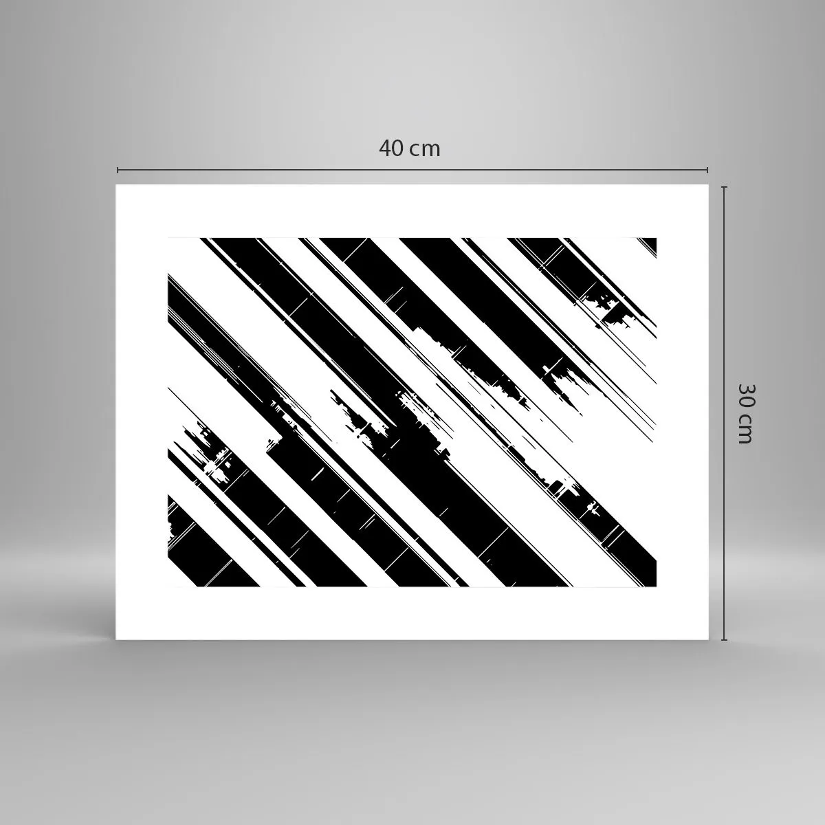 Poster - Een intense en dynamische compositie - 40x30 cm