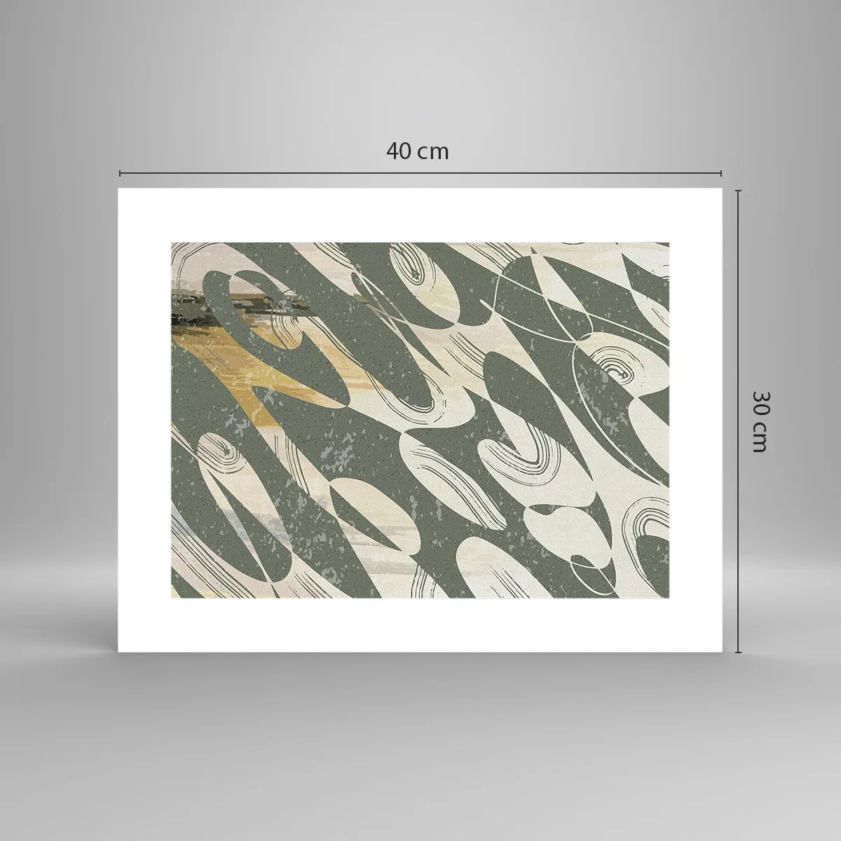 Poster - Ritmische abstractie - 40x30 cm