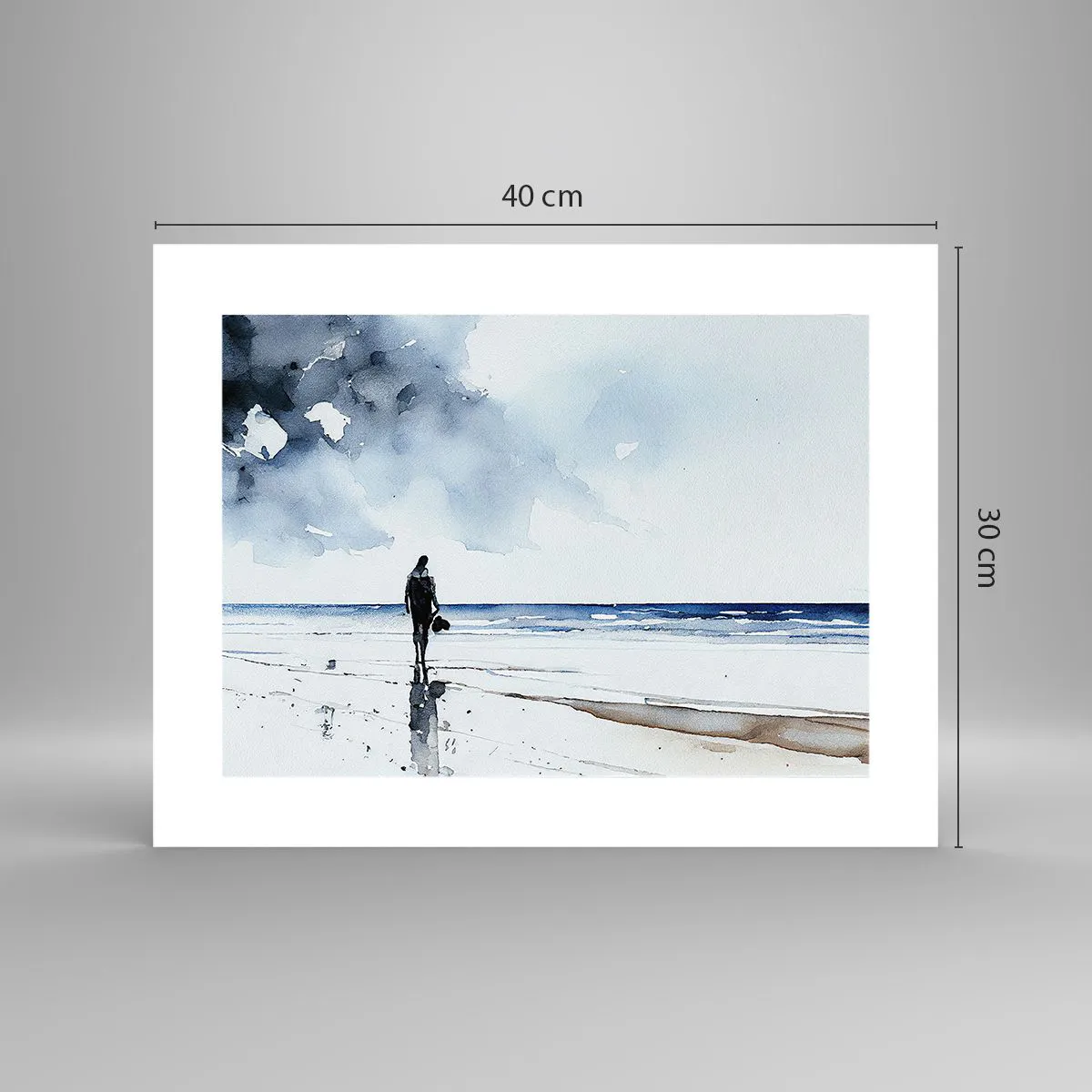 Poster - Gespräch mit dem Meer - 40x30 cm