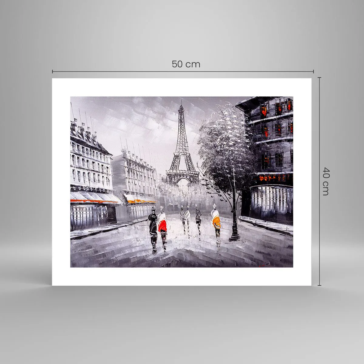 Affiche - Poster - Balade parisienne - 50x40 cm