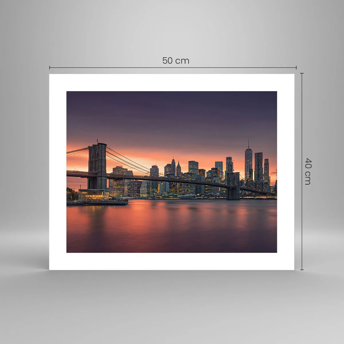 Poster - Submerged in Lilac Silence - 50x40 cm