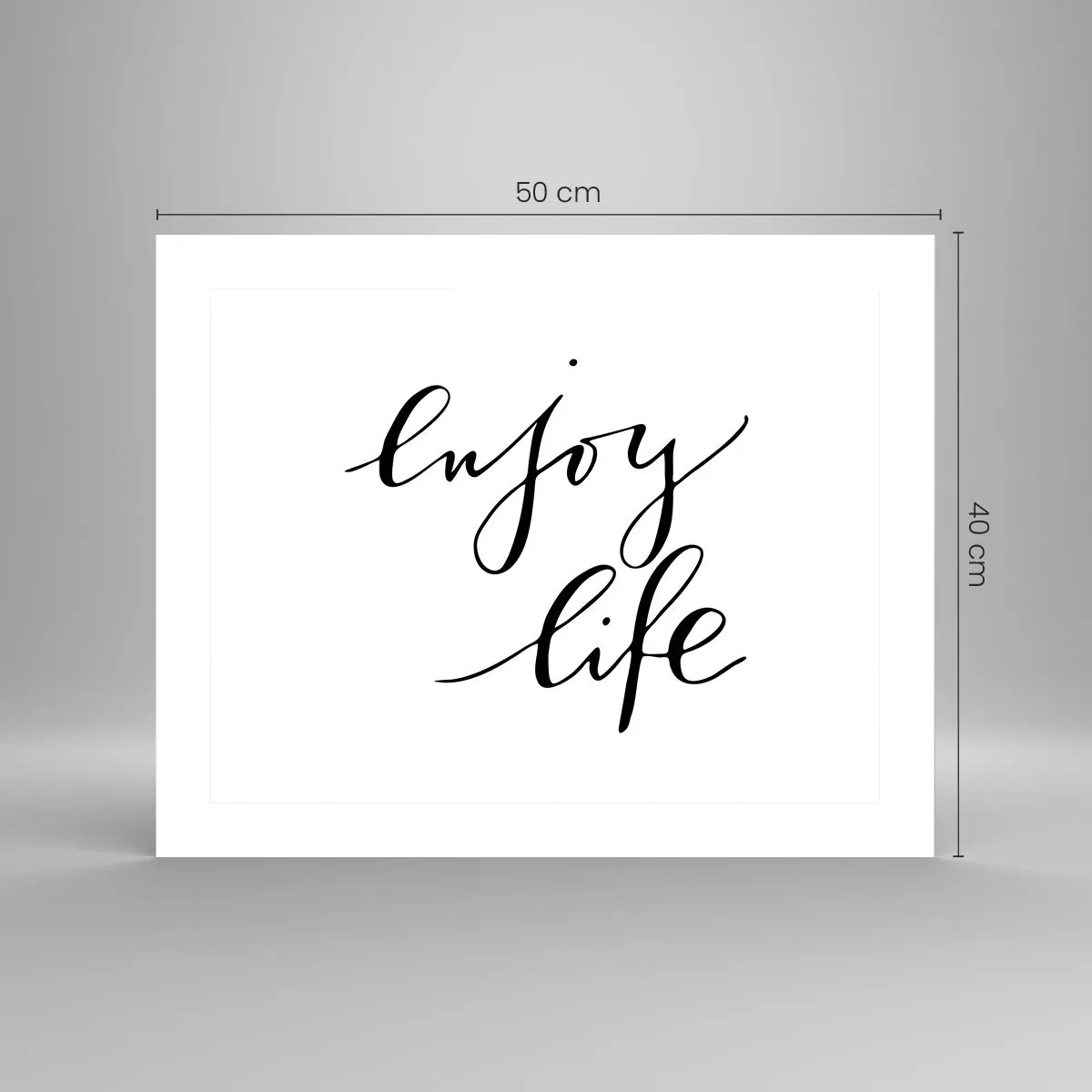 Poster - Niets aan toe te voegen… - 50x40 cm