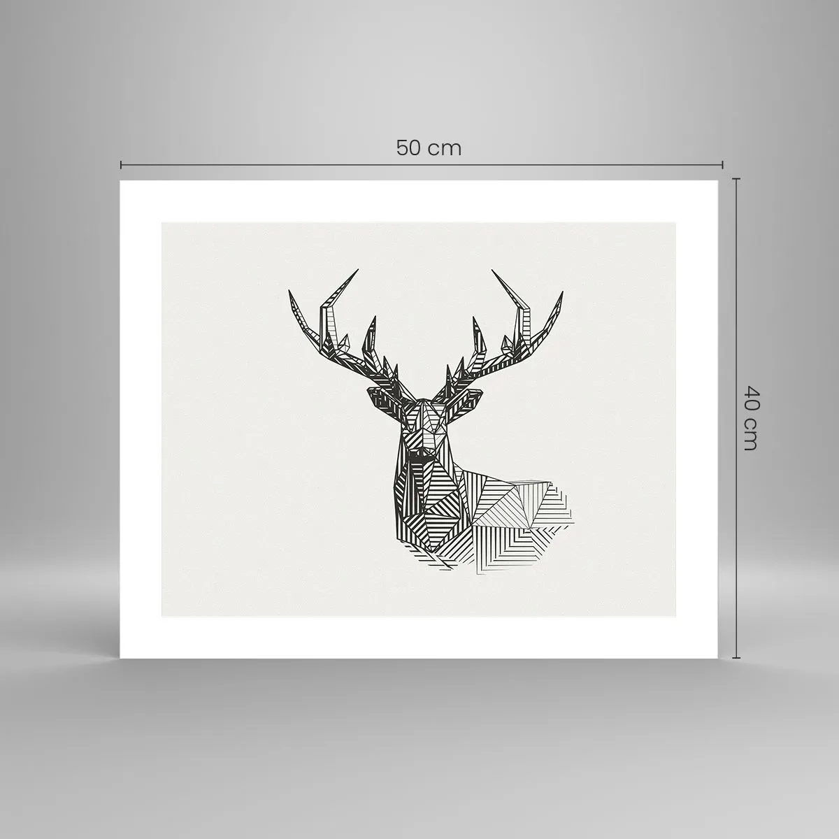 Poster - Derr in Cubist Style - 50x40 cm