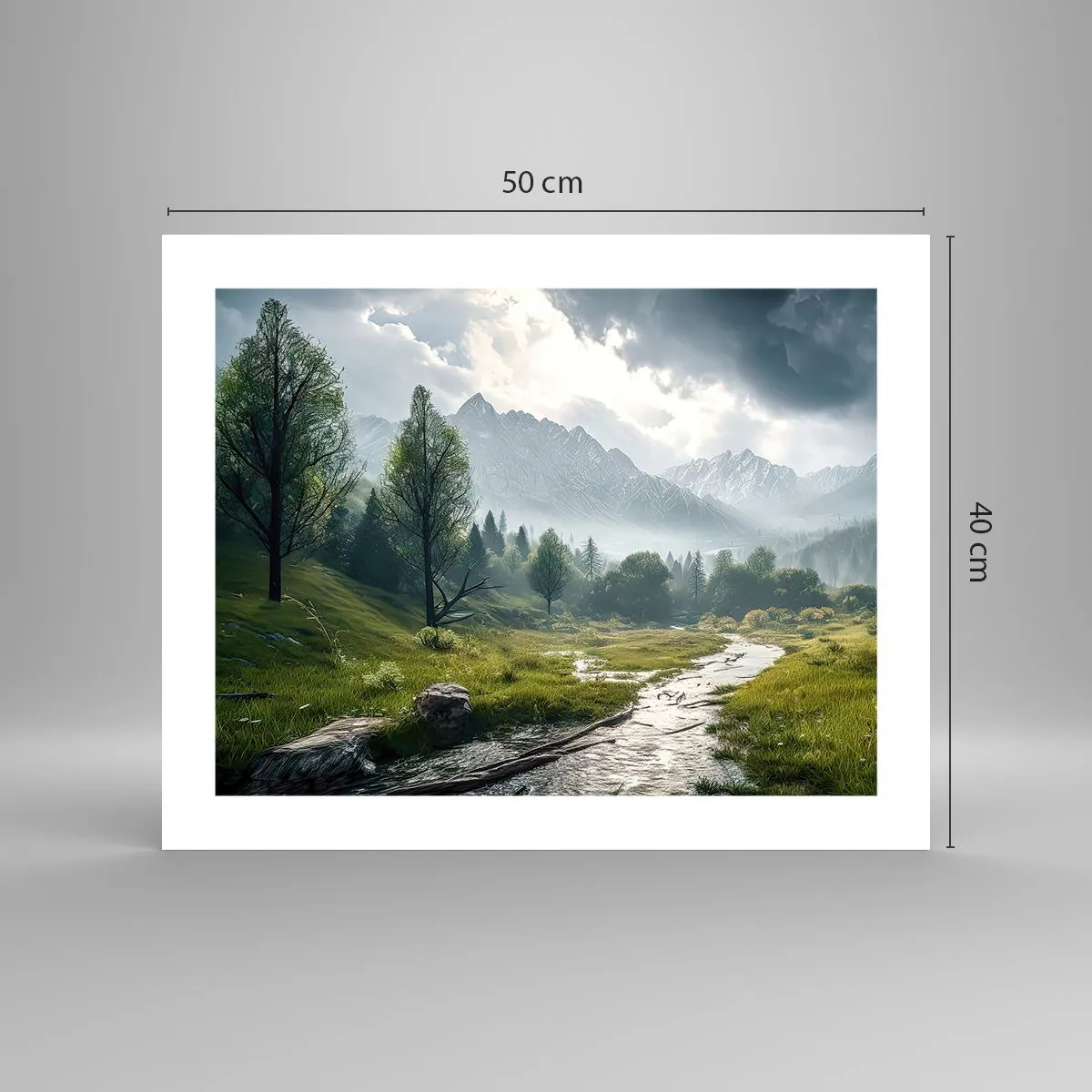 Plakat - Der og tilbage - 50x40 cm