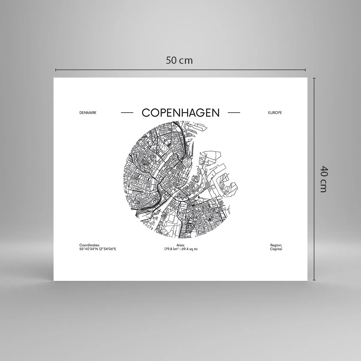 Póster - Anatomía de Copenhague - 50x40 cm