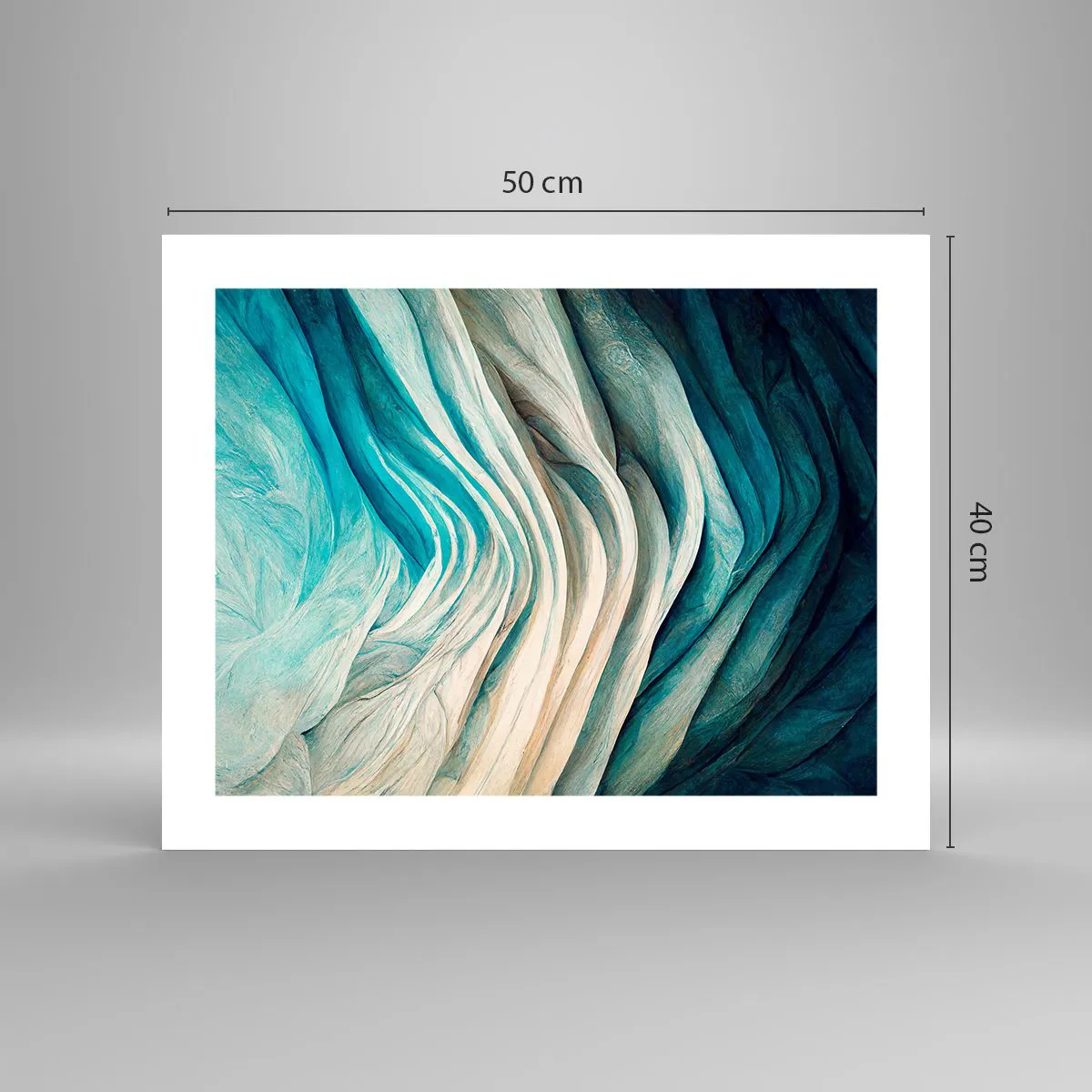 Poster - Blaue Unersättlichkeit - 50x40 cm