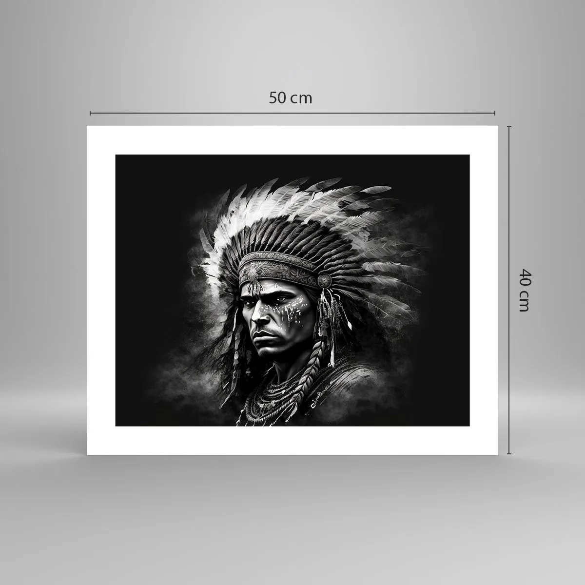 Affiche - Poster - Un leader et un guerrier - 50x40 cm