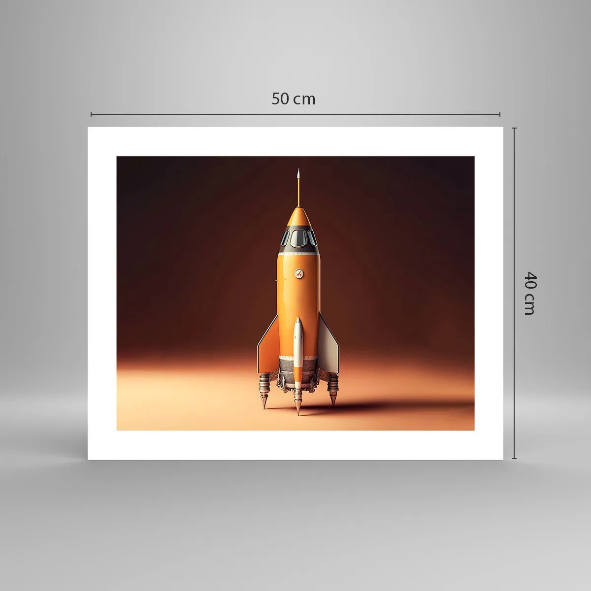 Pôster - Tudo começa com um sonho - 50x40 cm