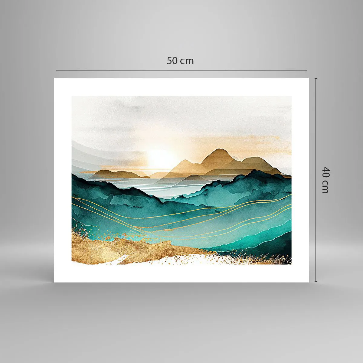 Pôster - À beira da abstração – paisagem - 50x40 cm