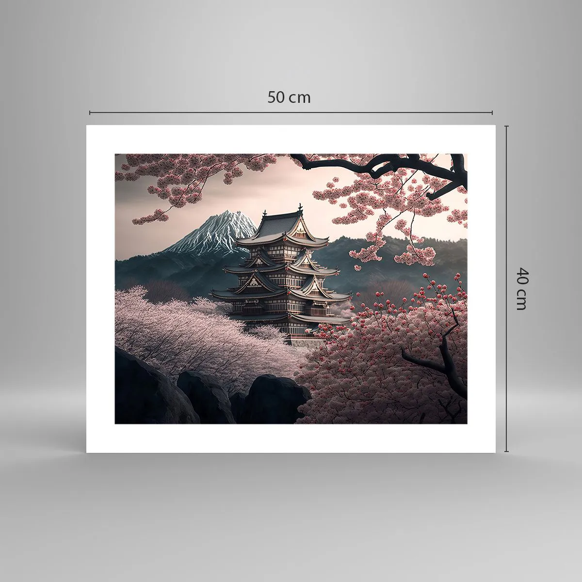 Plakat - Kraj kwitnącej wiśni - 50x40 cm