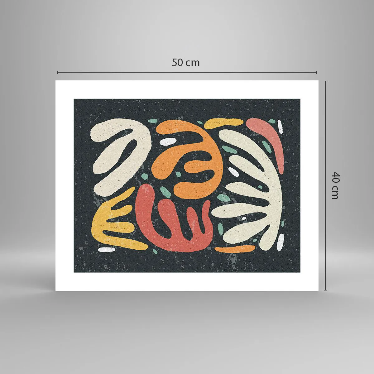 Plakat - Komposition - jeg er ved at fange dig - 50x40 cm