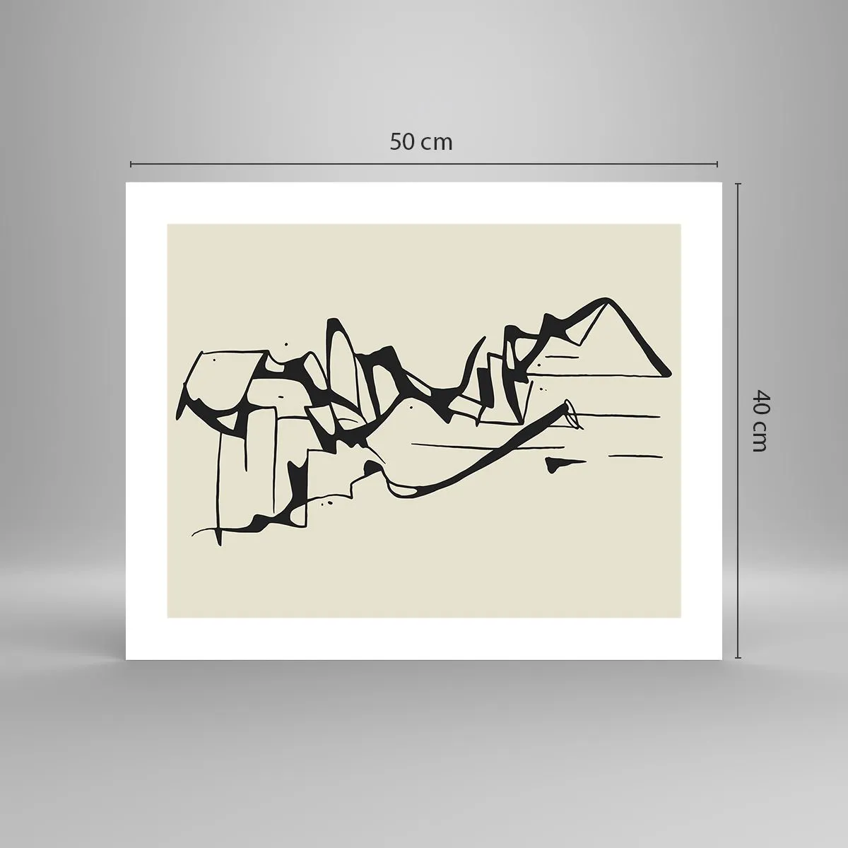 Affiche - Poster - Peut-être un paysage - 50x40 cm