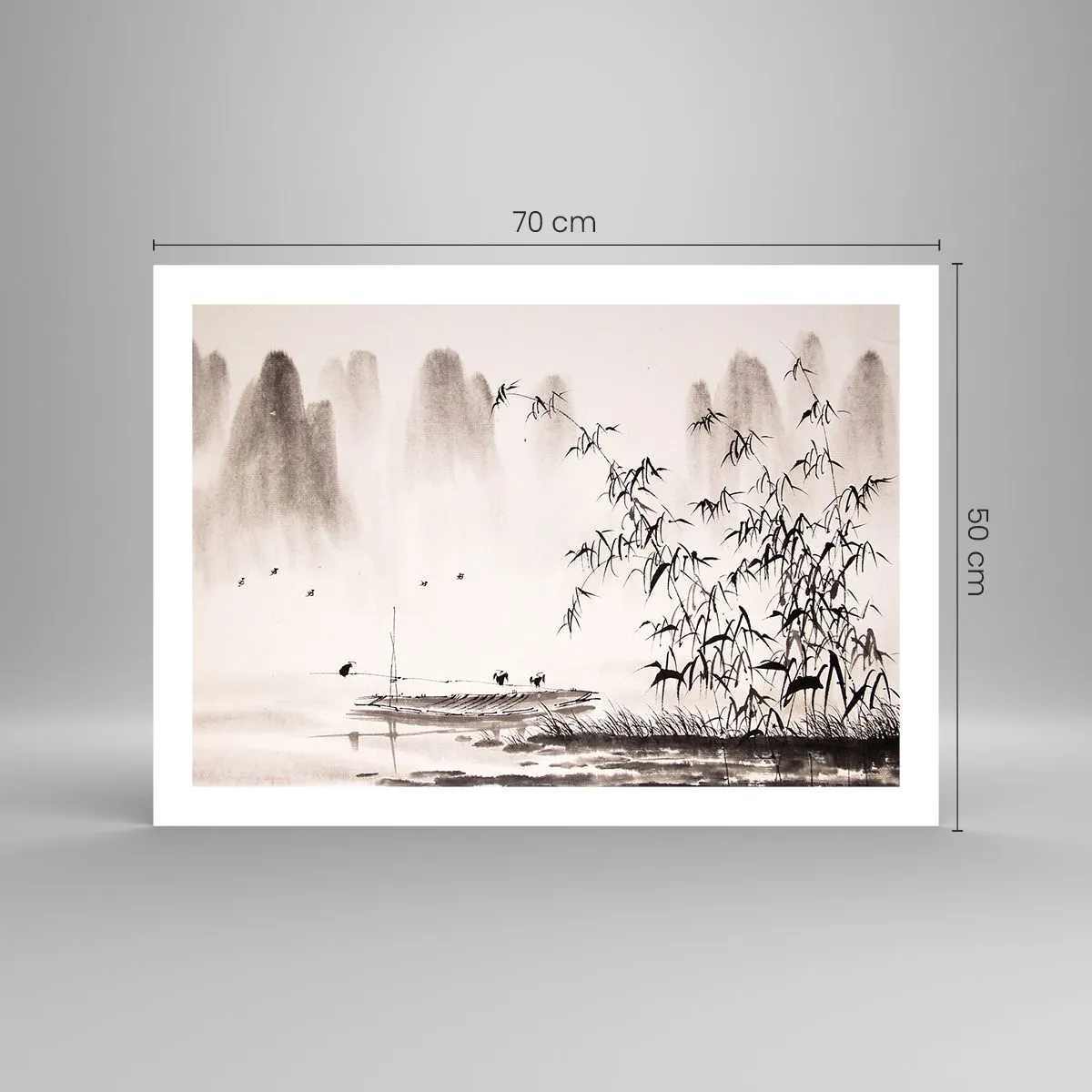 Poster - Quiet As a Rice Field - 70x50 cm