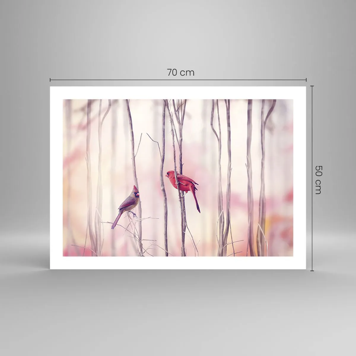 Plakat - Fortællingen om den lyserøde skov - 70x50 cm