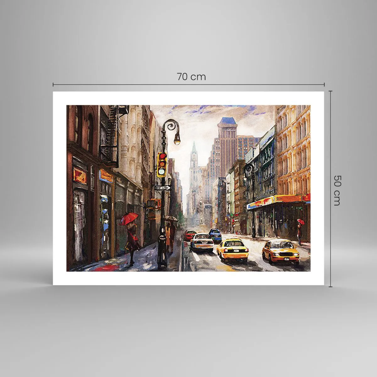 Poszter - New York – esőben is színes - 70x50 cm