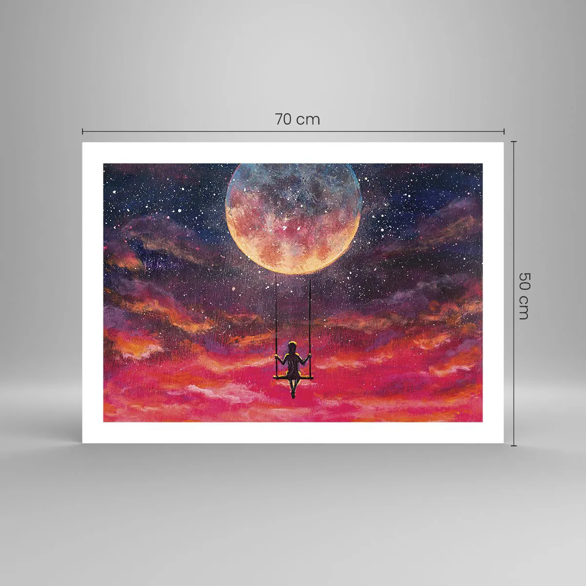 Poster - Cu capul în nori - 70x50 cm