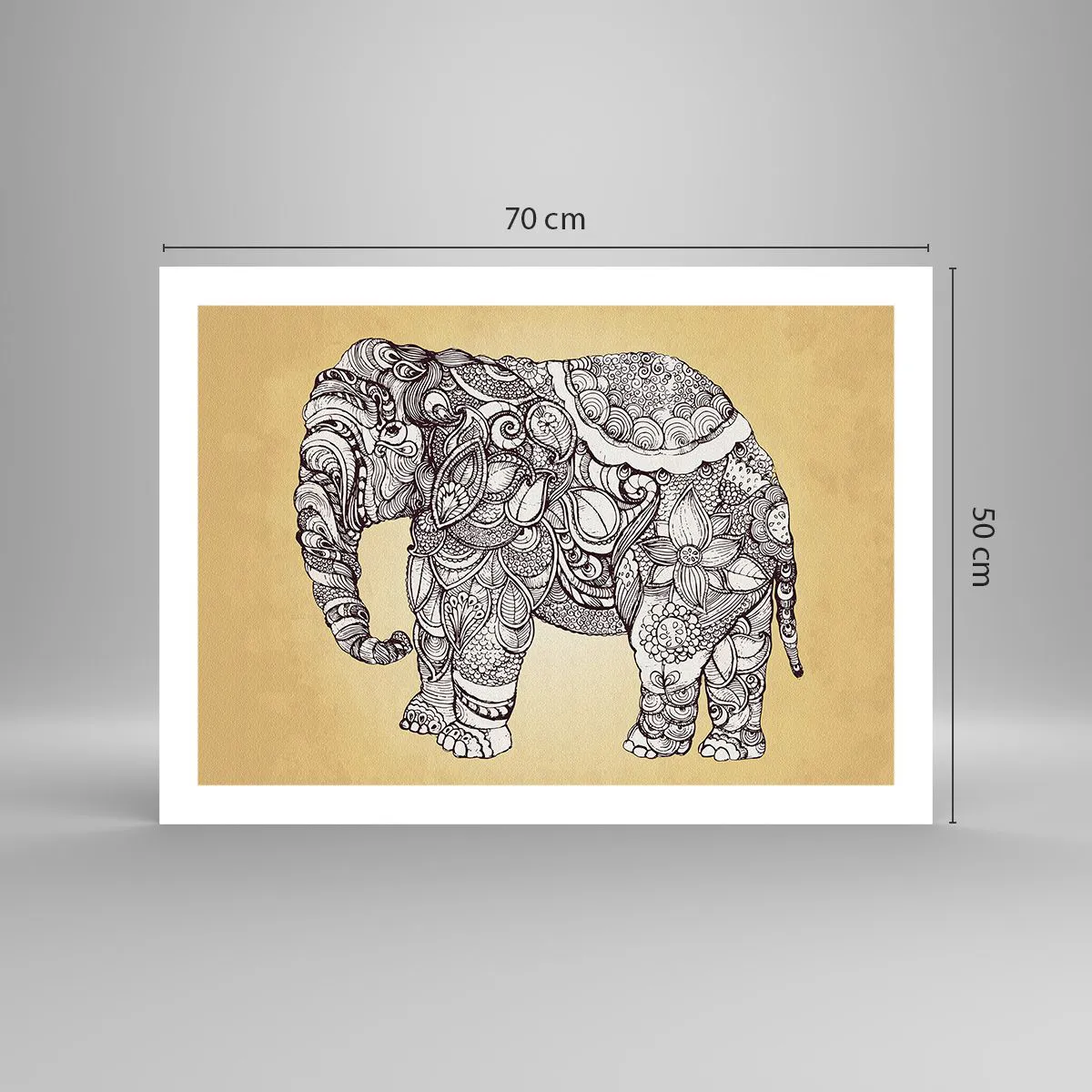 Plakát - Skrytý slon - 70x50 cm