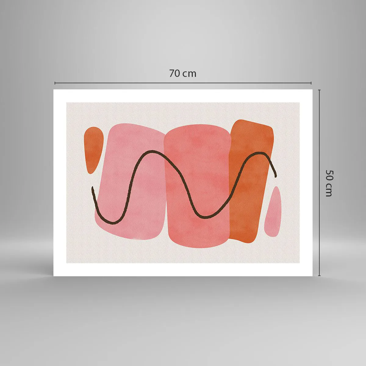 Poster - Gentle Movement of forms - 70x50 cm