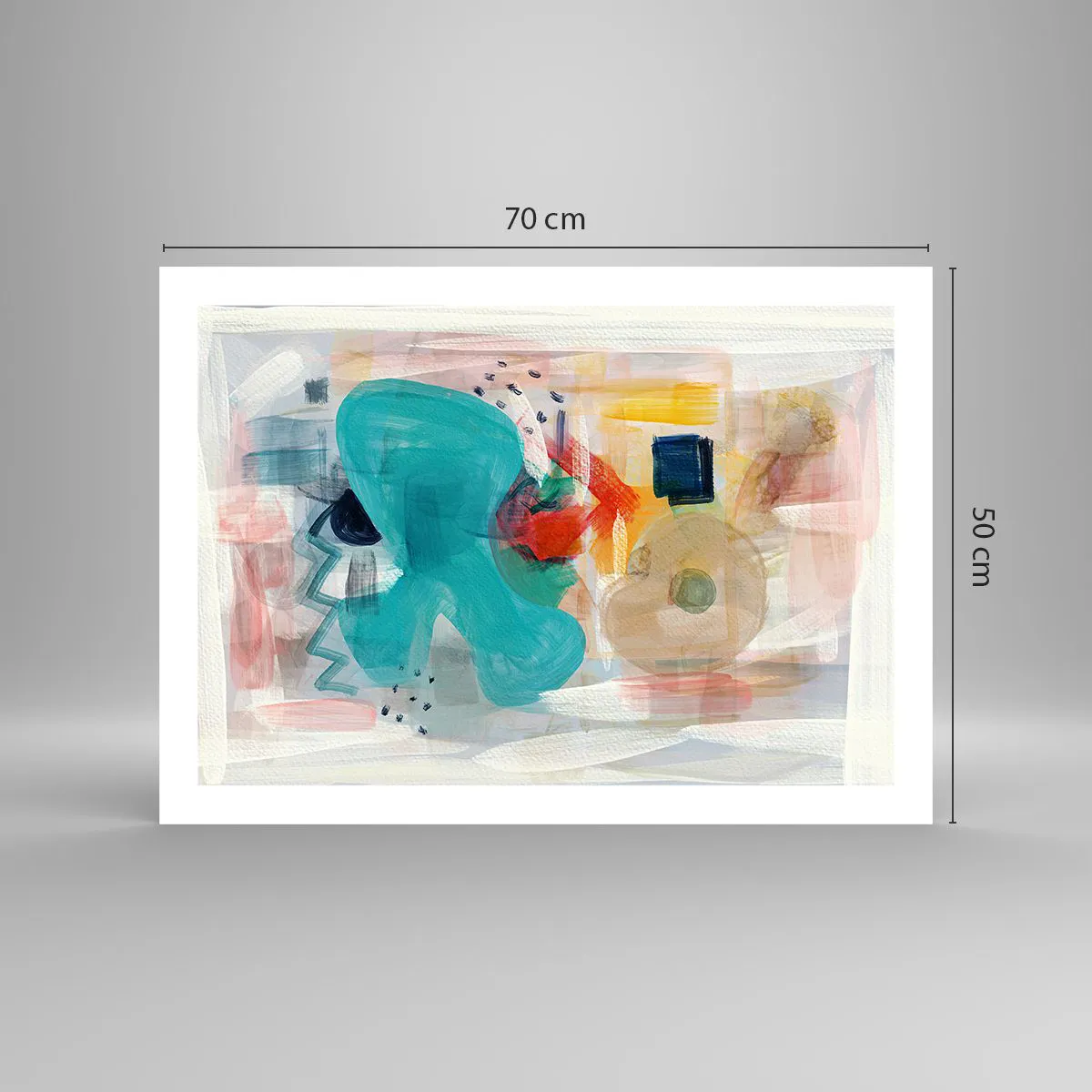 Affisch - Ett färgglatt spel - 70x50 cm