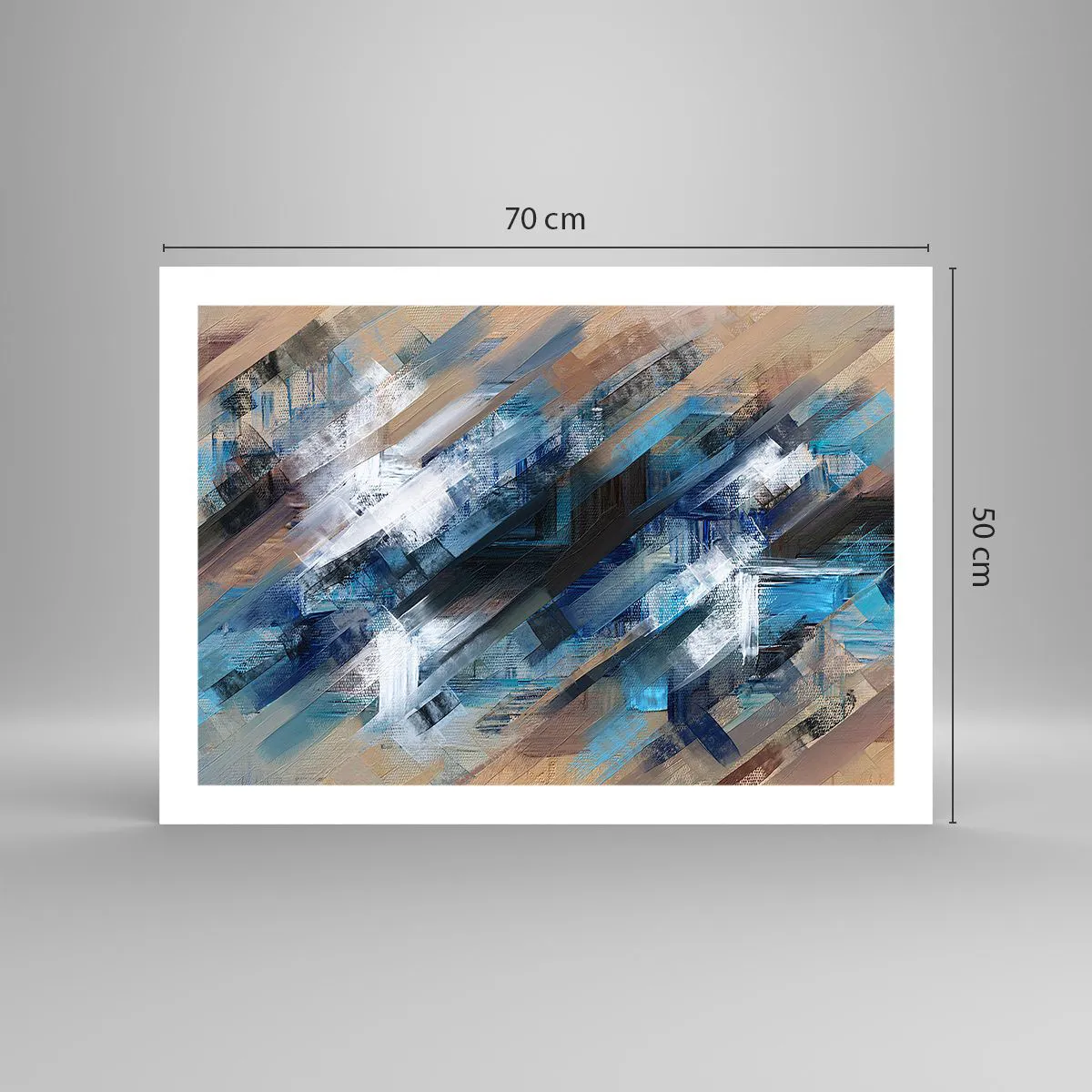 Affisch - På en blå sluttning - 70x50 cm