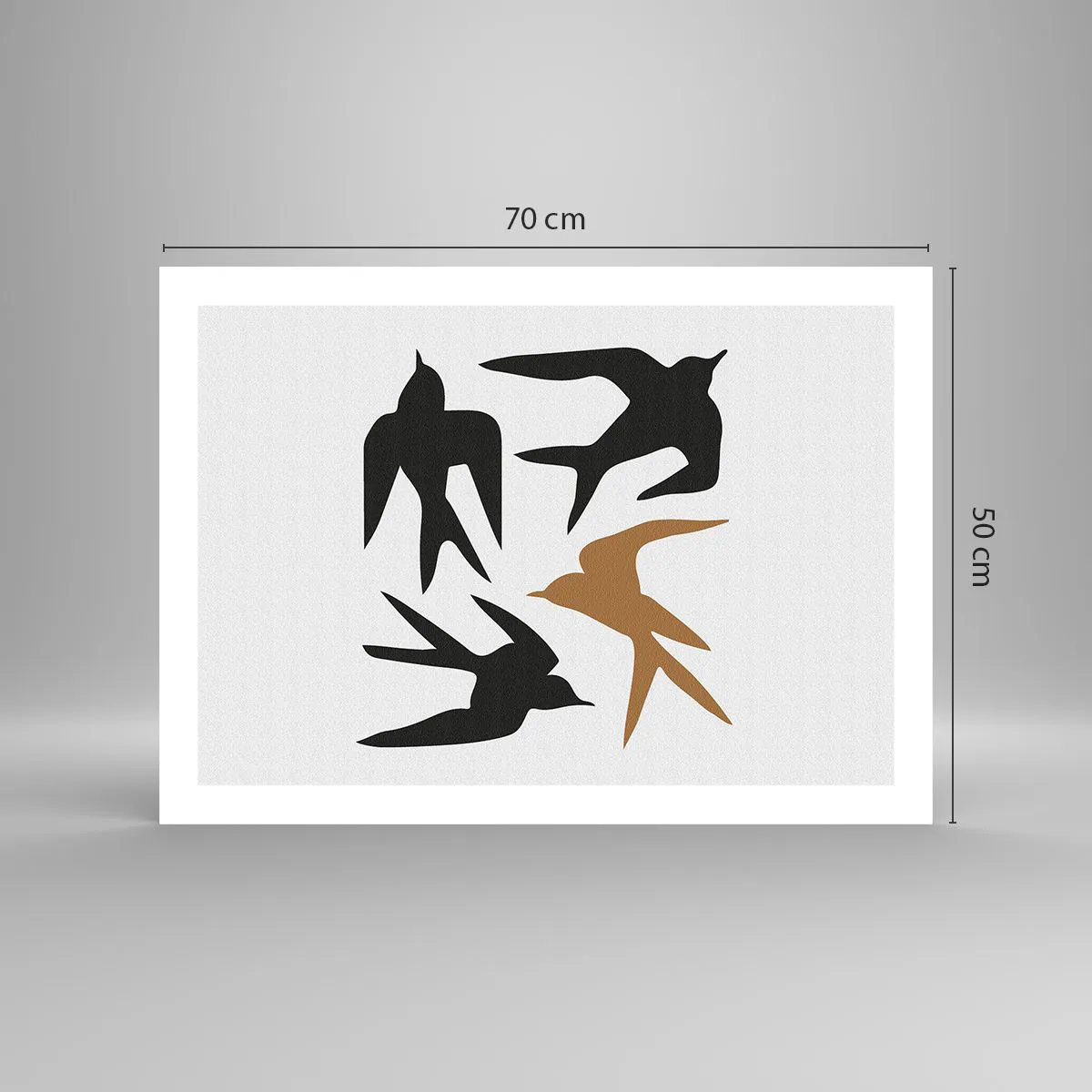 Poster - Swallows at Play - 70x50 cm