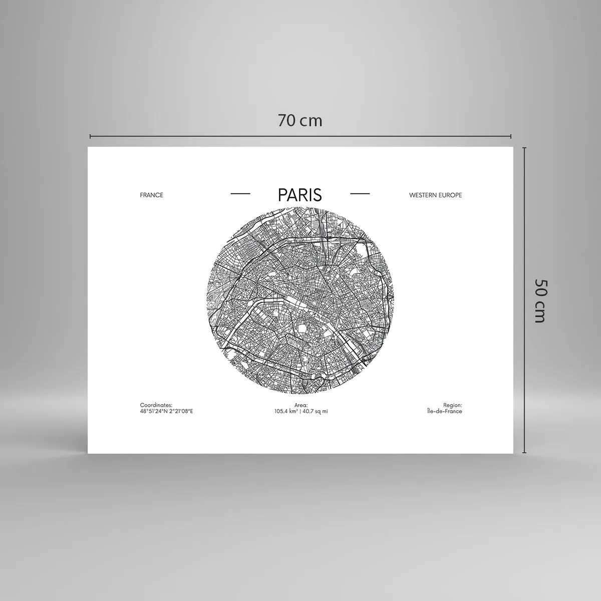 Poster - Anatomie von Paris - 70x50 cm