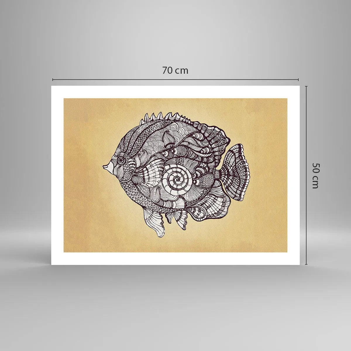 Poster - Aus dem Ozean der Ornamente - 70x50 cm