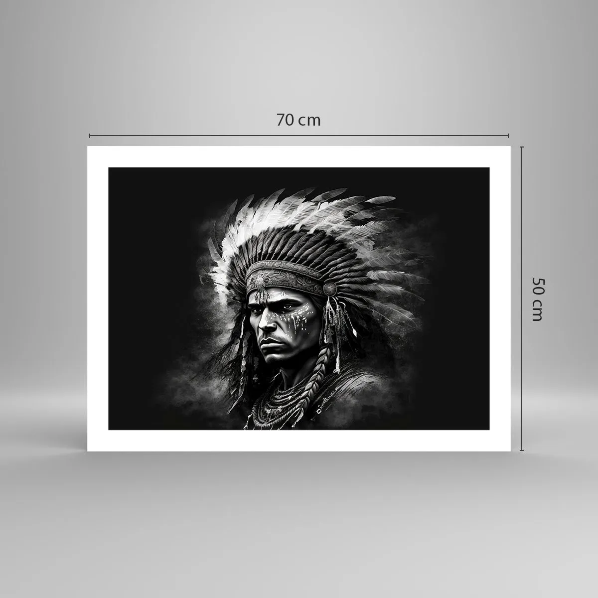 Affiche - Poster - Un leader et un guerrier - 70x50 cm