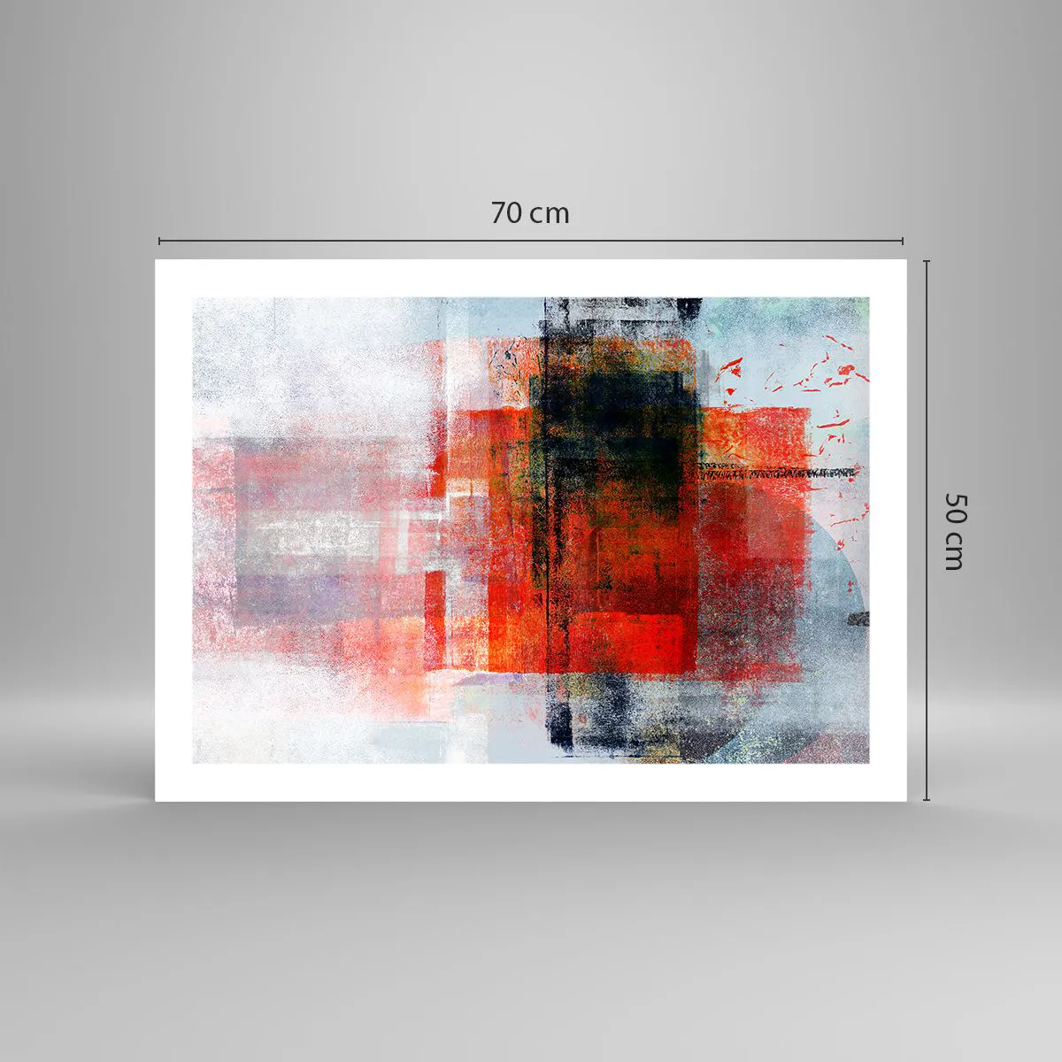 Plakat - Kompozycja rozżarzona - 70x50 cm