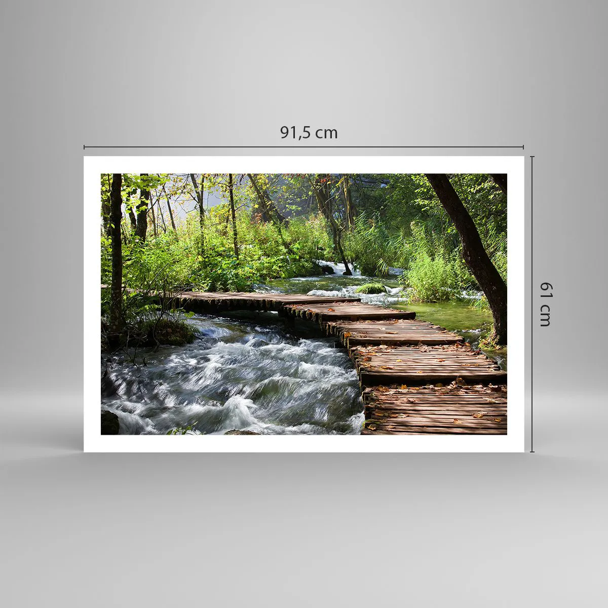 Plakát - U zpěněného vodopádu - 91x61 cm