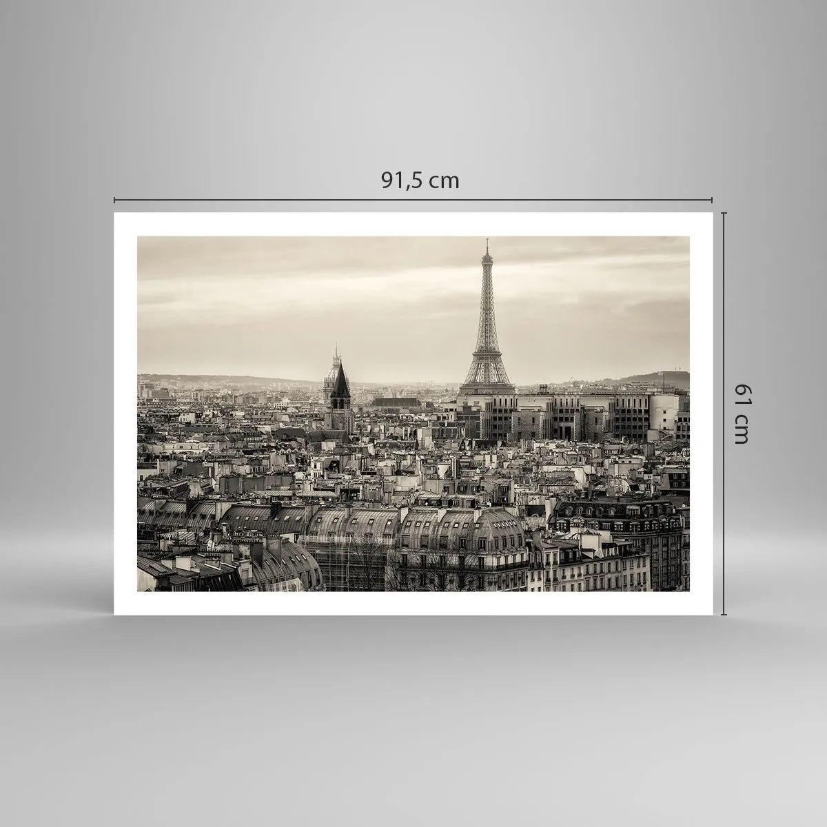 Plakat - Over Paris' hustage - 91x61 cm