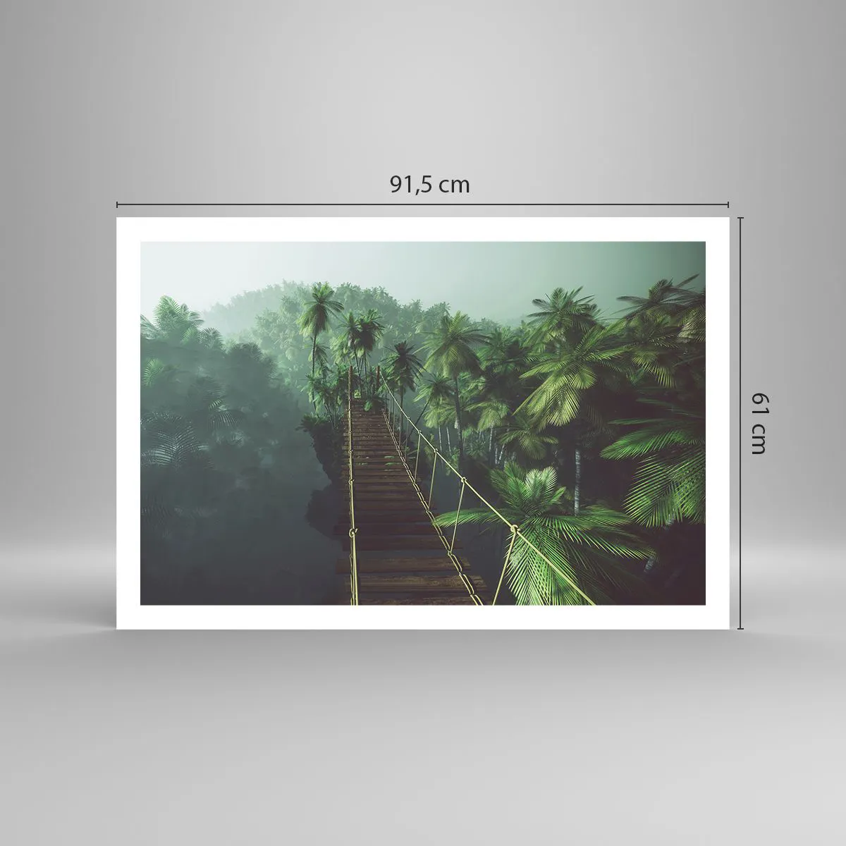 Plakat - Nad kipielą zieleni - 91x61 cm