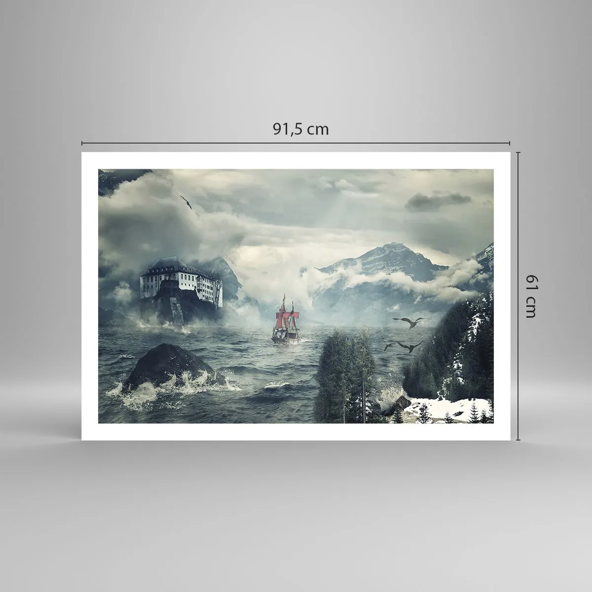 Plakat - På magiske vande - 91x61 cm