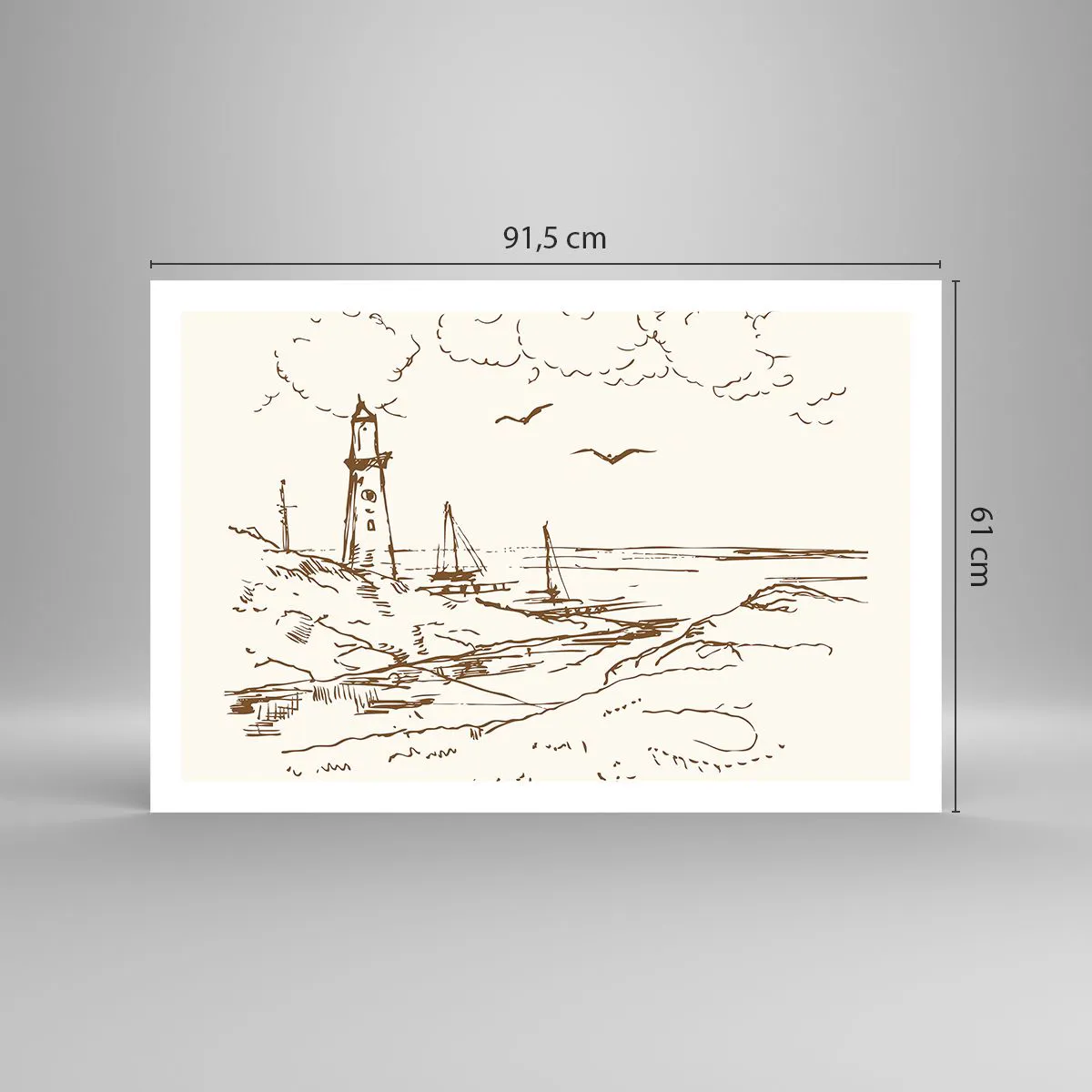 Plakat - Zarys wspomnienia lata - 91x61 cm