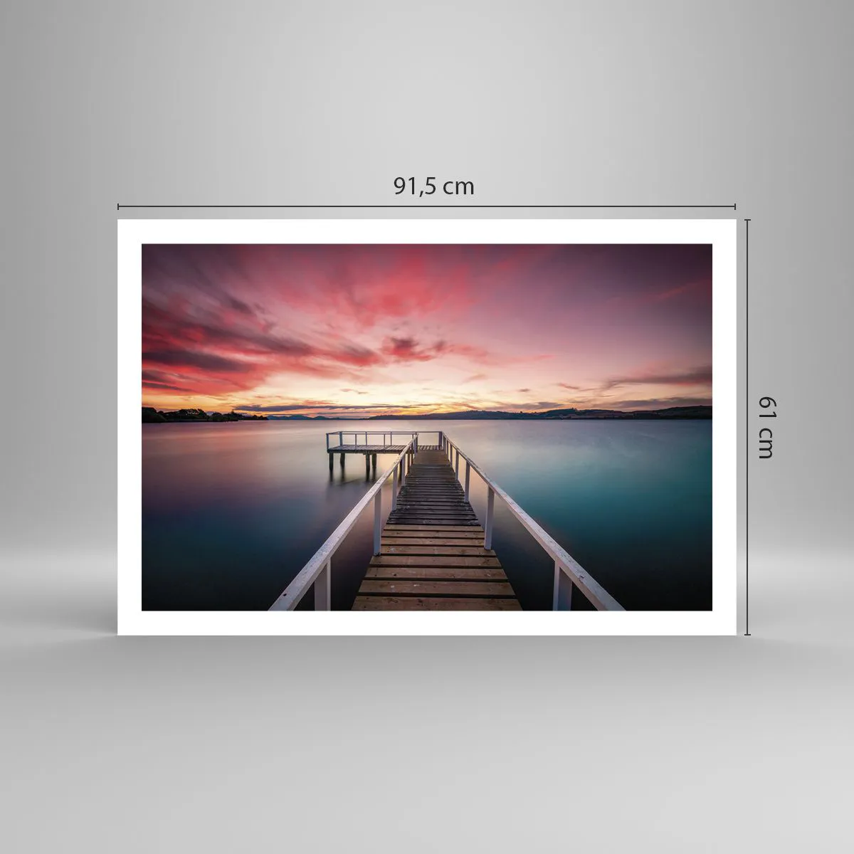 Affiche - Poster - La douce flamme du soir - 91x61 cm